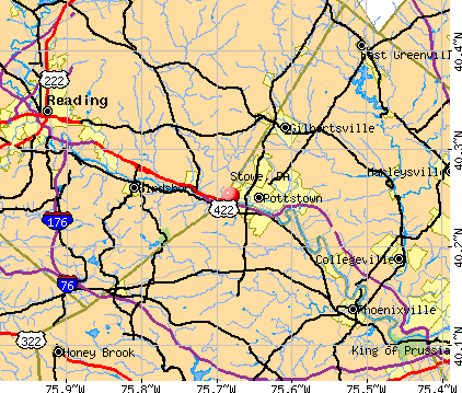 Stowe, PA map