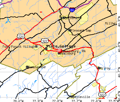 Boalsburg, PA map