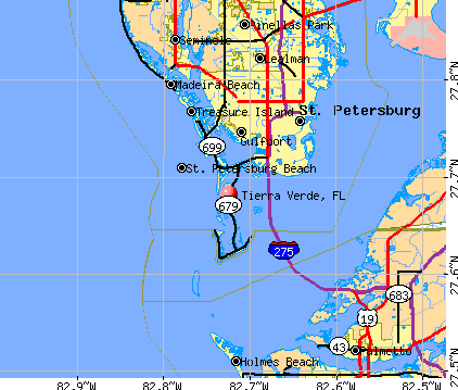Tierra Verde, FL map
