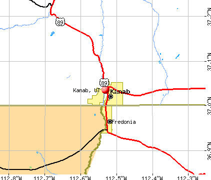 Kanab, UT map