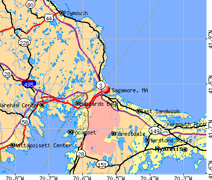 Sagamore, MA map