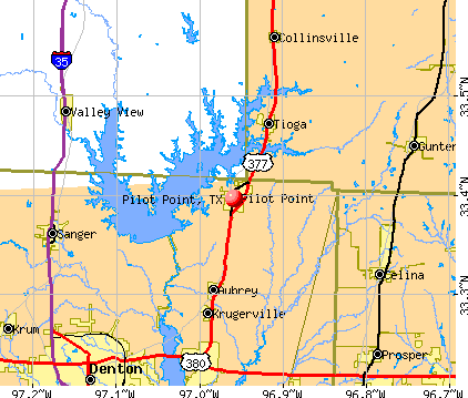 Pilot Point, TX map