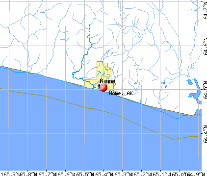 Nome, AK map