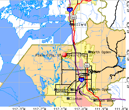 Plain City, UT map