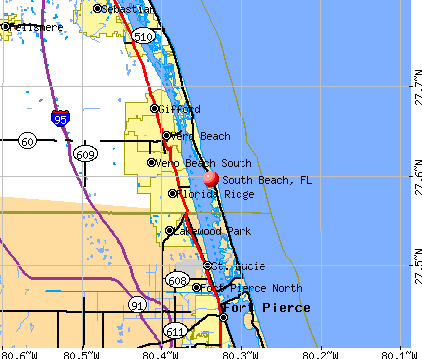 South Beach, FL map