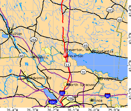 Brewerton, NY map