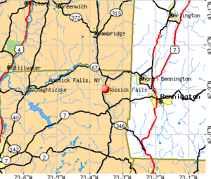 Hoosick Falls, NY map