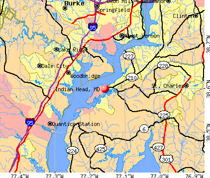 Indian Head, MD map