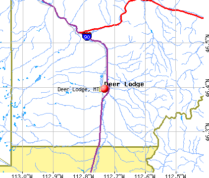 Deer Lodge, MT map
