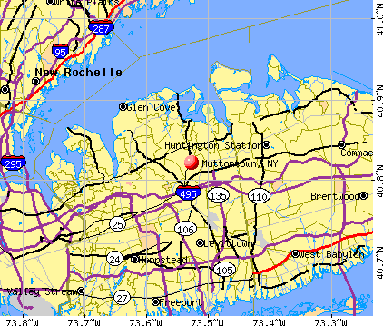 Muttontown, NY map