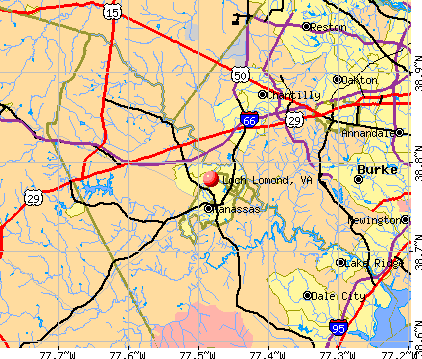 Loch Lomond, VA map