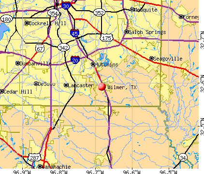Wilmer, TX map