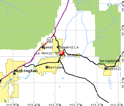 La Verkin, UT map