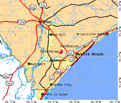 Forestbrook, SC map