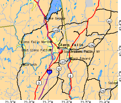 South Glens Falls, NY map