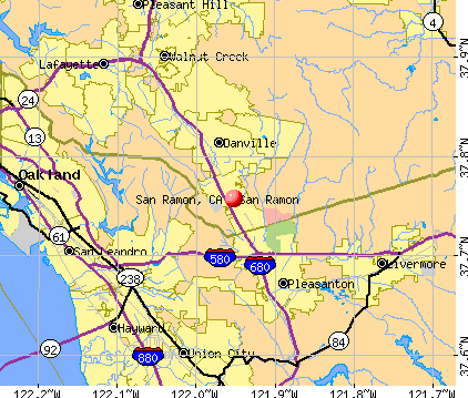 San Ramon, CA map