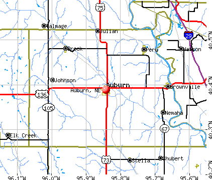 Auburn, NE map