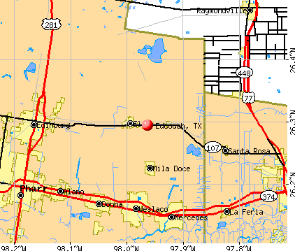 Edcouch, TX map