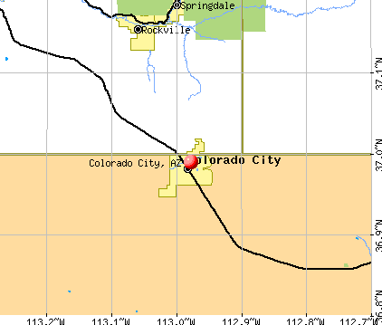 Colorado City, AZ map
