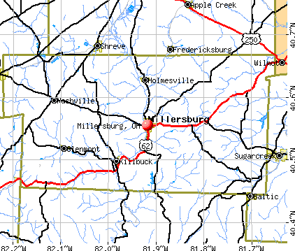 Millersburg, OH map