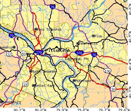 Edgewood, PA map