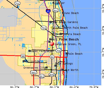 Lakeside Green, FL map