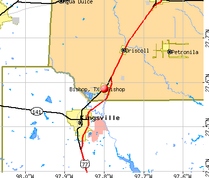 Bishop, TX map
