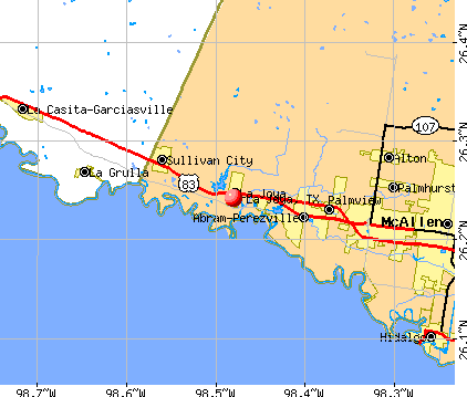 La Joya, TX map