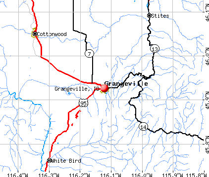 Grangeville, ID map
