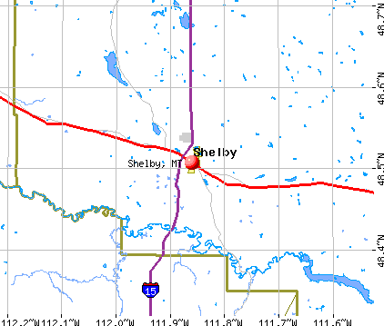 Shelby, MT map