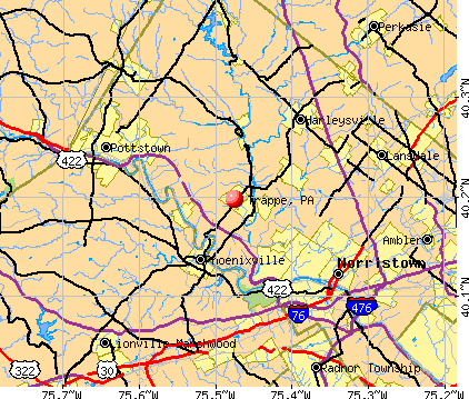 Trappe, PA map