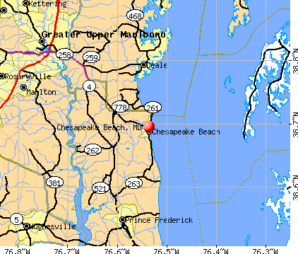 Chesapeake Beach, MD map