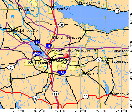East Syracuse, NY map