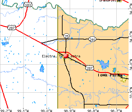 Electra, TX map