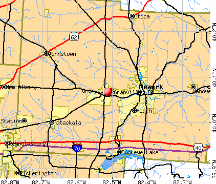 Granville, OH map