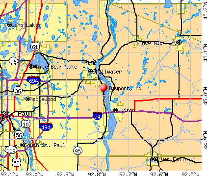 Bayport, MN map