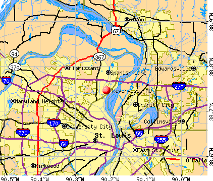 Riverview, MO map