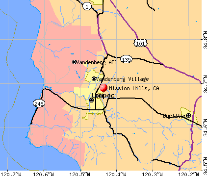 Mission Hills, CA map
