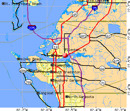 Ellenton, FL map