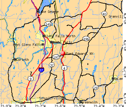 Fort Edward, NY map