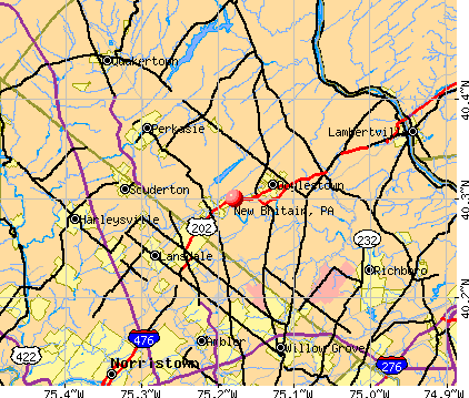 New Britain, PA map