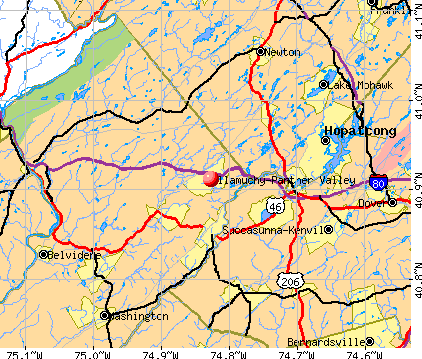 Allamuchy-Panther Valley, NJ map