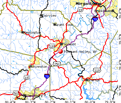 Pleasant Valley, WV map