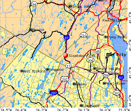 Sloatsburg, NY map