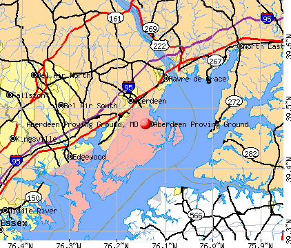 Aberdeen Proving Ground, MD map