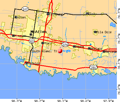 South Alamo, TX map