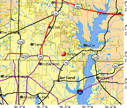 Murphy, TX map