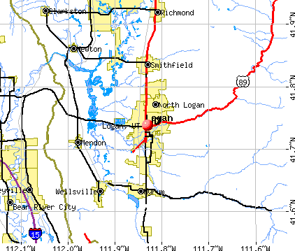 Logan, UT map