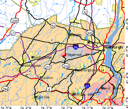 Maybrook, NY map