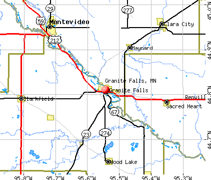 Granite Falls, MN map